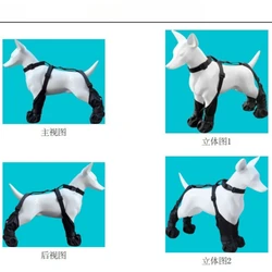 Botas para salir de perros, zapatos antisuciedad para perros, Protector de garra para mascotas, suministros impermeables para mascotas en las cuatro estaciones