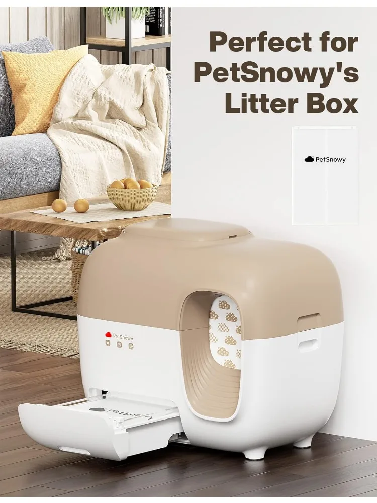 Caja de arena para gatos, bolsas autoselladas para cajón de residuos, 30 piezas - imagen 2