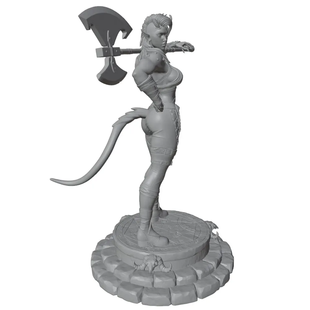 Figura decorativa 3D de resina sin pintar para gatos y perros - imagen 5