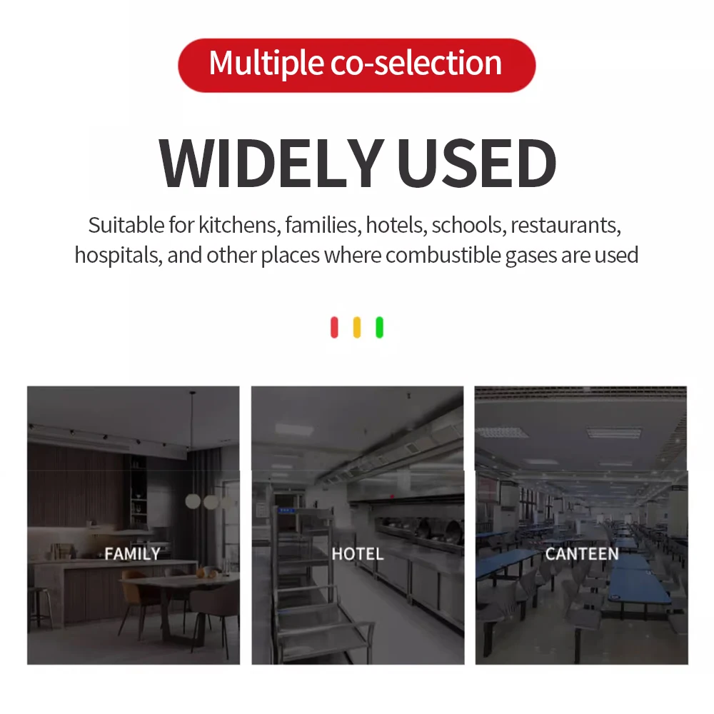 Alarma de Gas portátil, Detector de fugas de Gas de alta sensibilidad, alarma de Gas Combustible, Monitor de fugas de propano, butano y metano - imagen 4