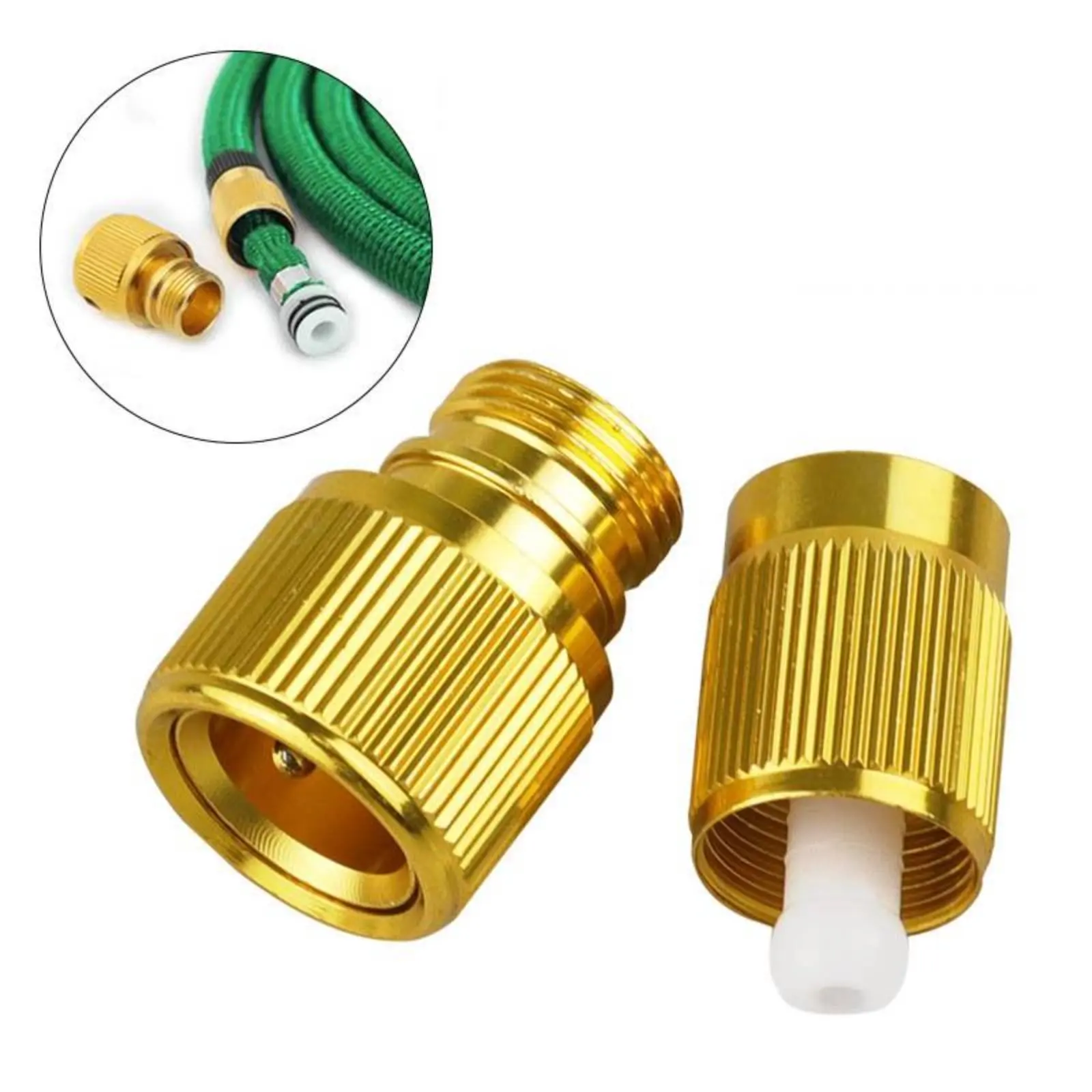 Adaptador manguera jardín aluminio conexión rápida para perro y gato - imagen 3