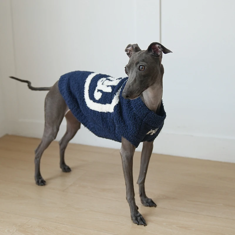 Otoño Invierno perro sin mangas suéter cálido medio terciopelo tejido cachorro ropa dulce estilo oso