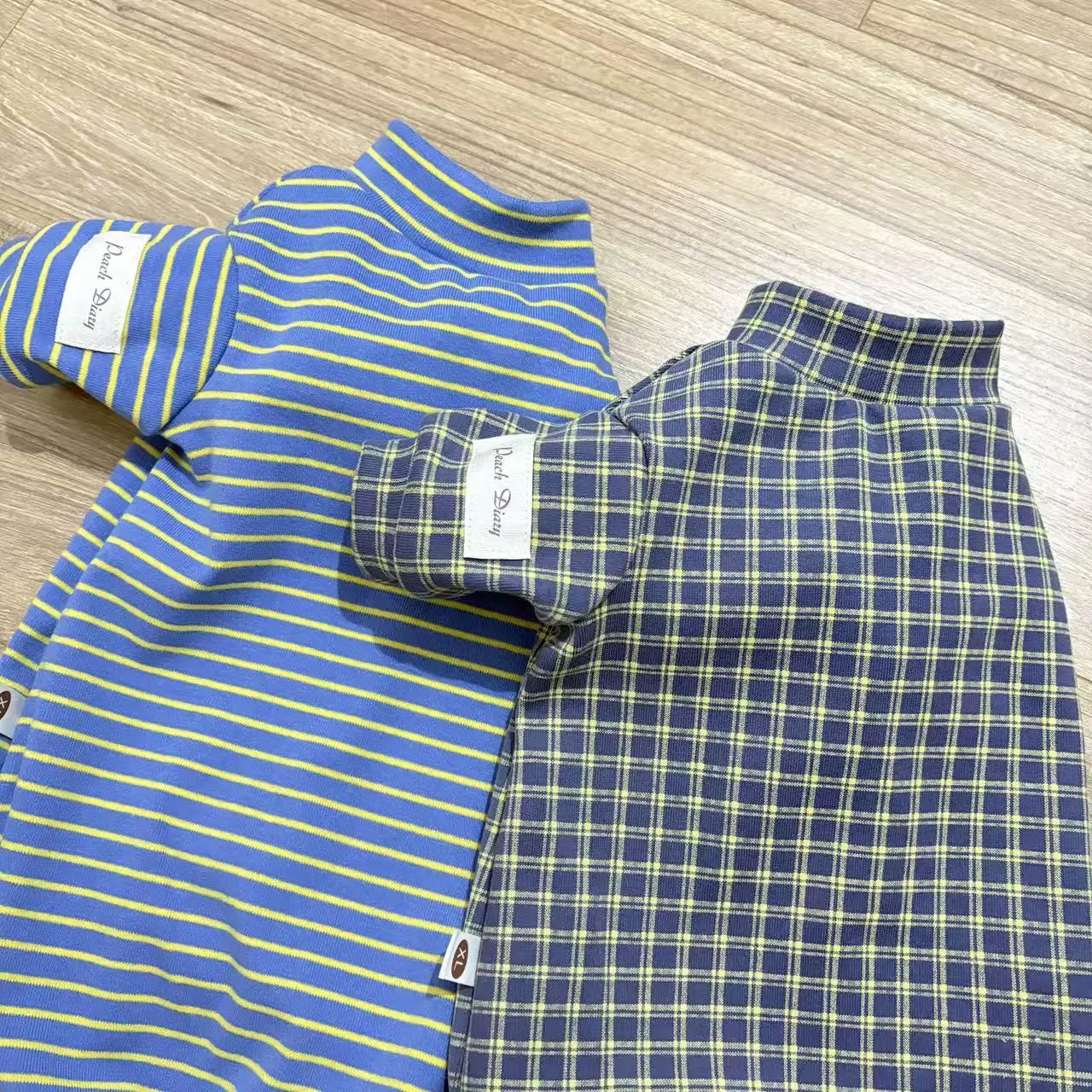 Camiseta de algodón a cuadros azul para pelo, camiseta interior suave de invierno para gato Sphynx, disfraz de tiras clásicas para Devon Rex - imagen 2