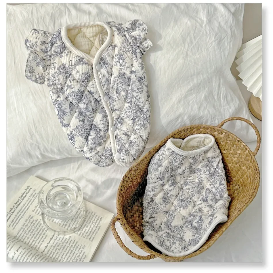 Chaleco de manga voladora para mascotas, ropa de algodón para perros pequeños y gatos, ropa para el hogar, chaqueta para perros, ropa para cachorros pequeños - imagen 2