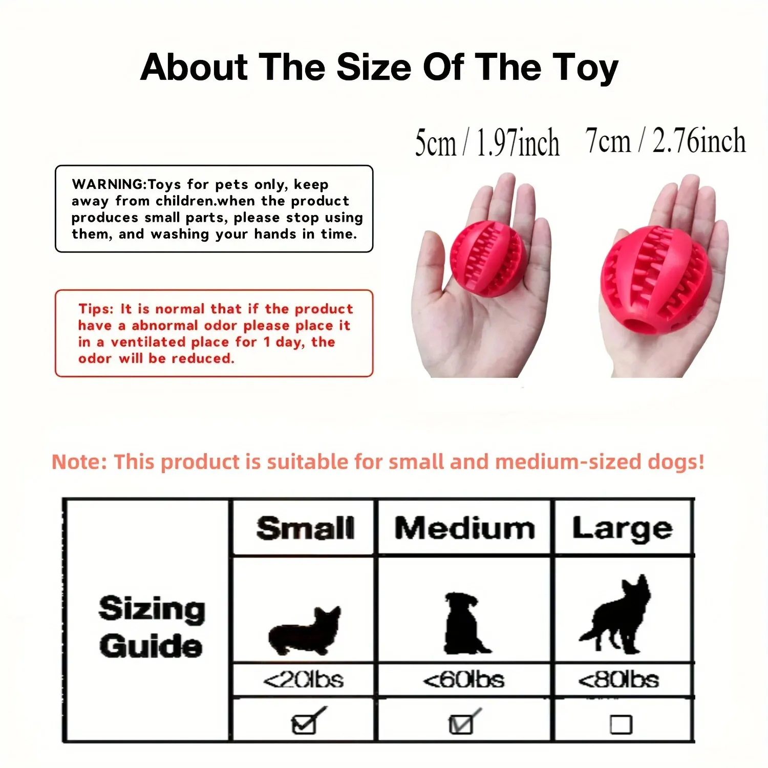 Pelota juguete masticable dental no tóxica para perros y gatos - imagen 5