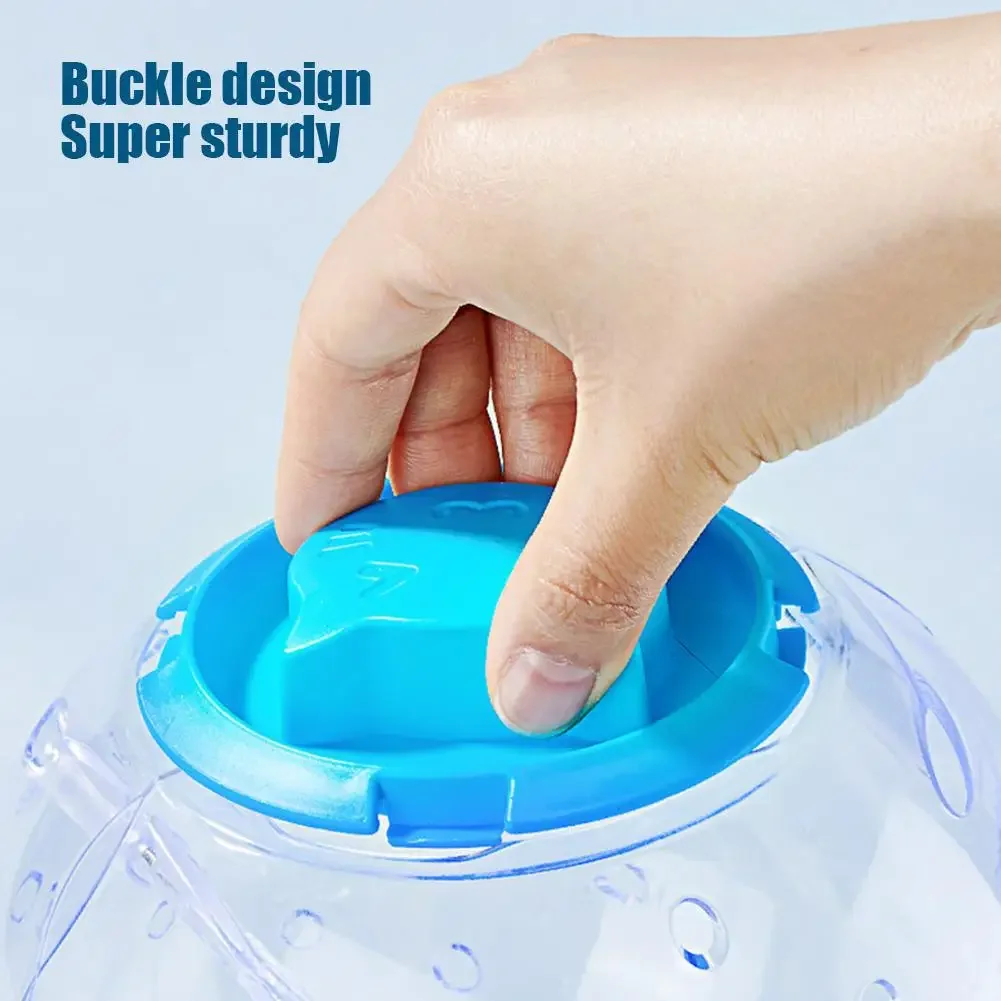 Pelota deportiva transparente para rata, ratones pequeños para mascotas, pelota para correr, juguete para hámster, gerbil, pelota de ejercicio, juguete para juego, suministros para mascotas pequeñas - imagen 3