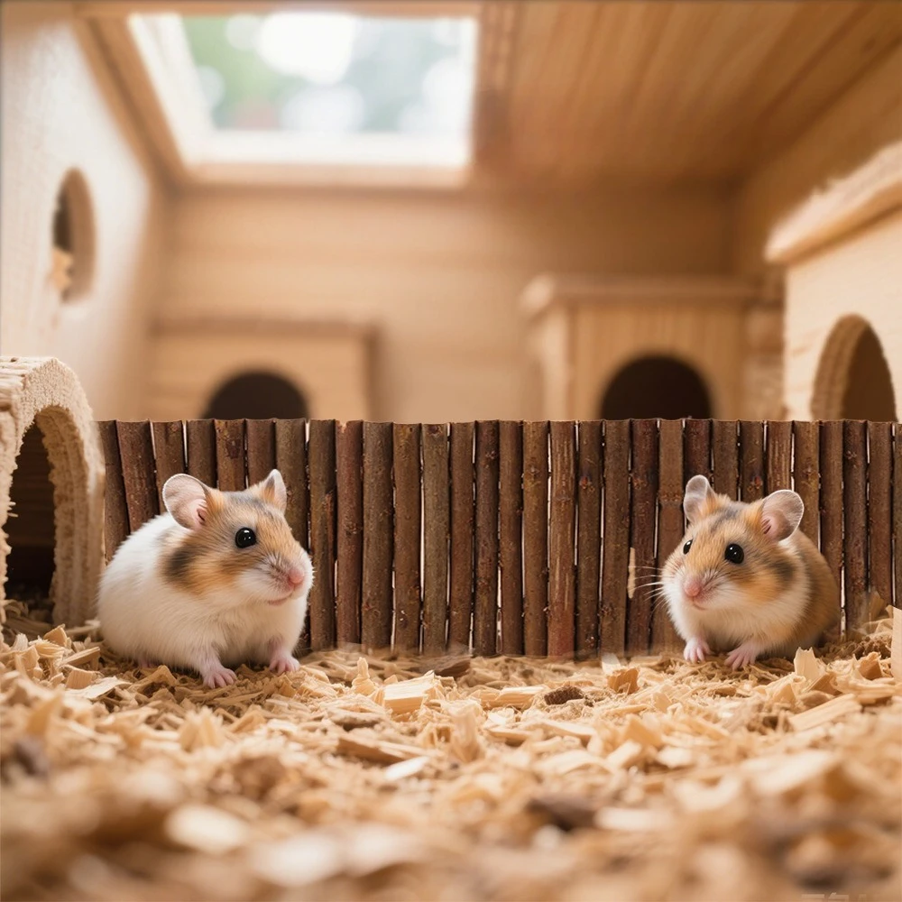 Color aleatorio, pequeño mascota Molar, rama de sauce, conejo, juguetes para masticar, suministros molares para hámster, escalera de escalada de Totoro, valla, puente de arco, juguete - imagen 5