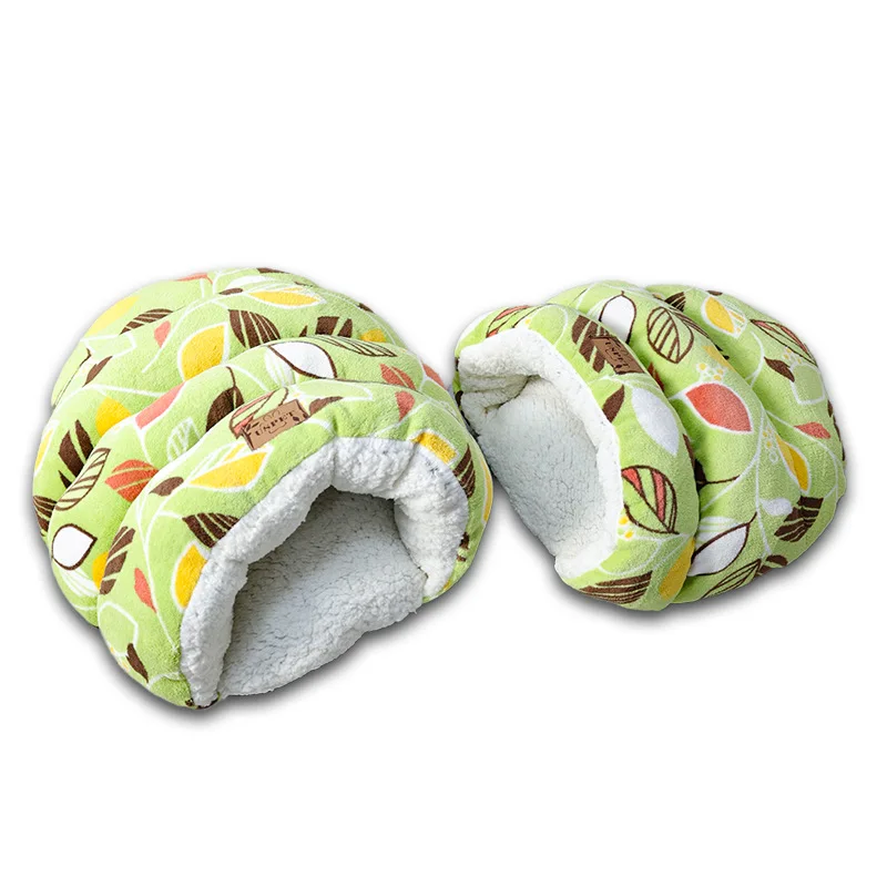 Nido de gato esponjoso cálido invierno lindos zapatillas moda nido especial productos para mascotas semicerrado - imagen 4