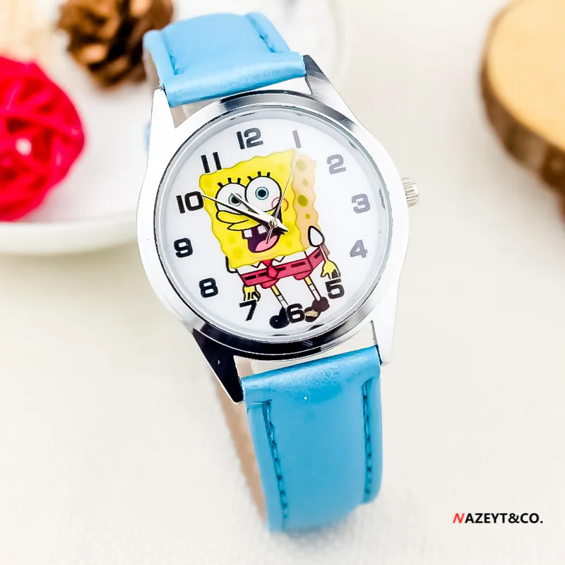 Reloj de pulsera de cuarzo para niños de Bob Esponja de Anime Patrick Star, relojes bonitos de dibujos animados, reloj de pulsera electrónico para niños, relojes de juguete, regalos - imagen 5