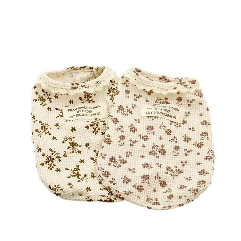 Chaleco de encaje Floral para mascotas, ropa de primavera para gatos, ropa para perros pequeños con leche, ropa para cachorros, chaleco para perros, camisa para perros - imagen 5
