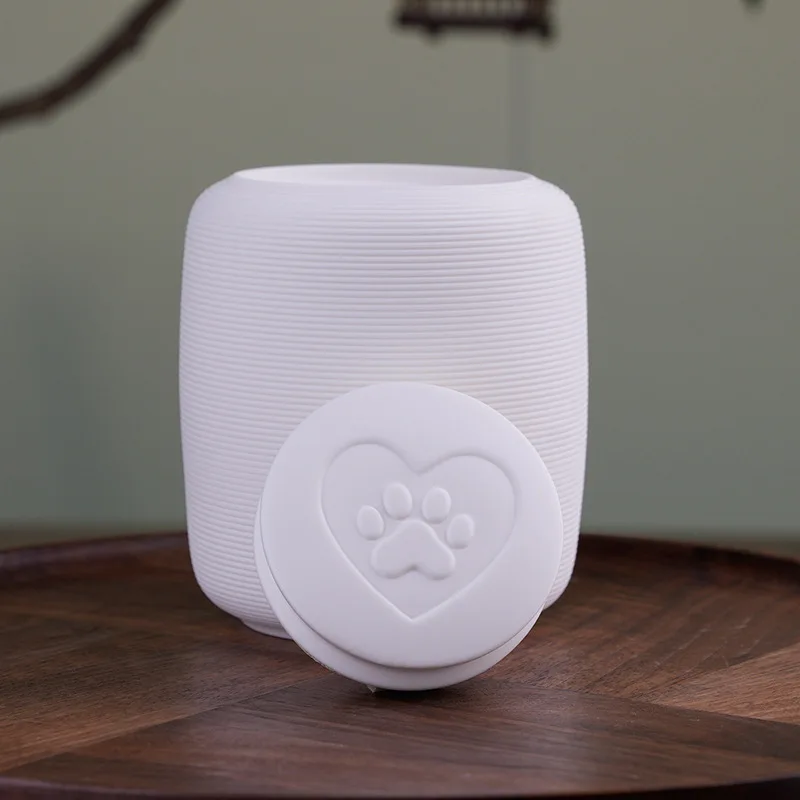 Frascos de cerámica sellados, recipiente de urna para mascotas a prueba de humedad, caja de almacenamiento de cenizas, ataúd, recuerdos, funerario, Mini urna decorativa, productos para mascotas