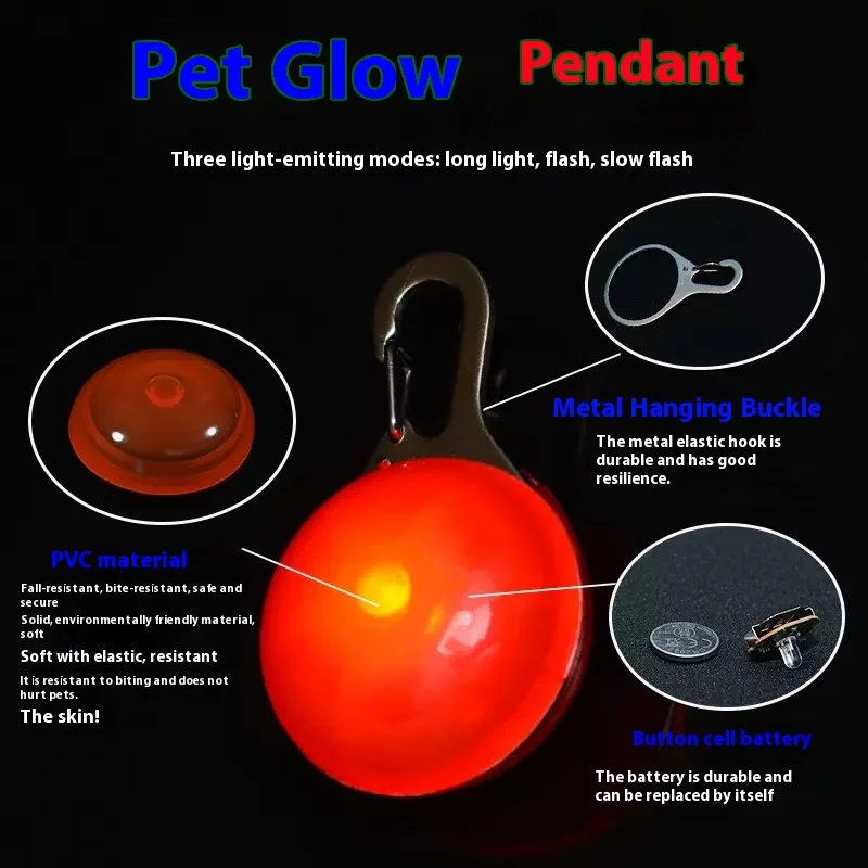 Collar luminoso LED para perros y gatos – Seguridad nocturna - imagen 2