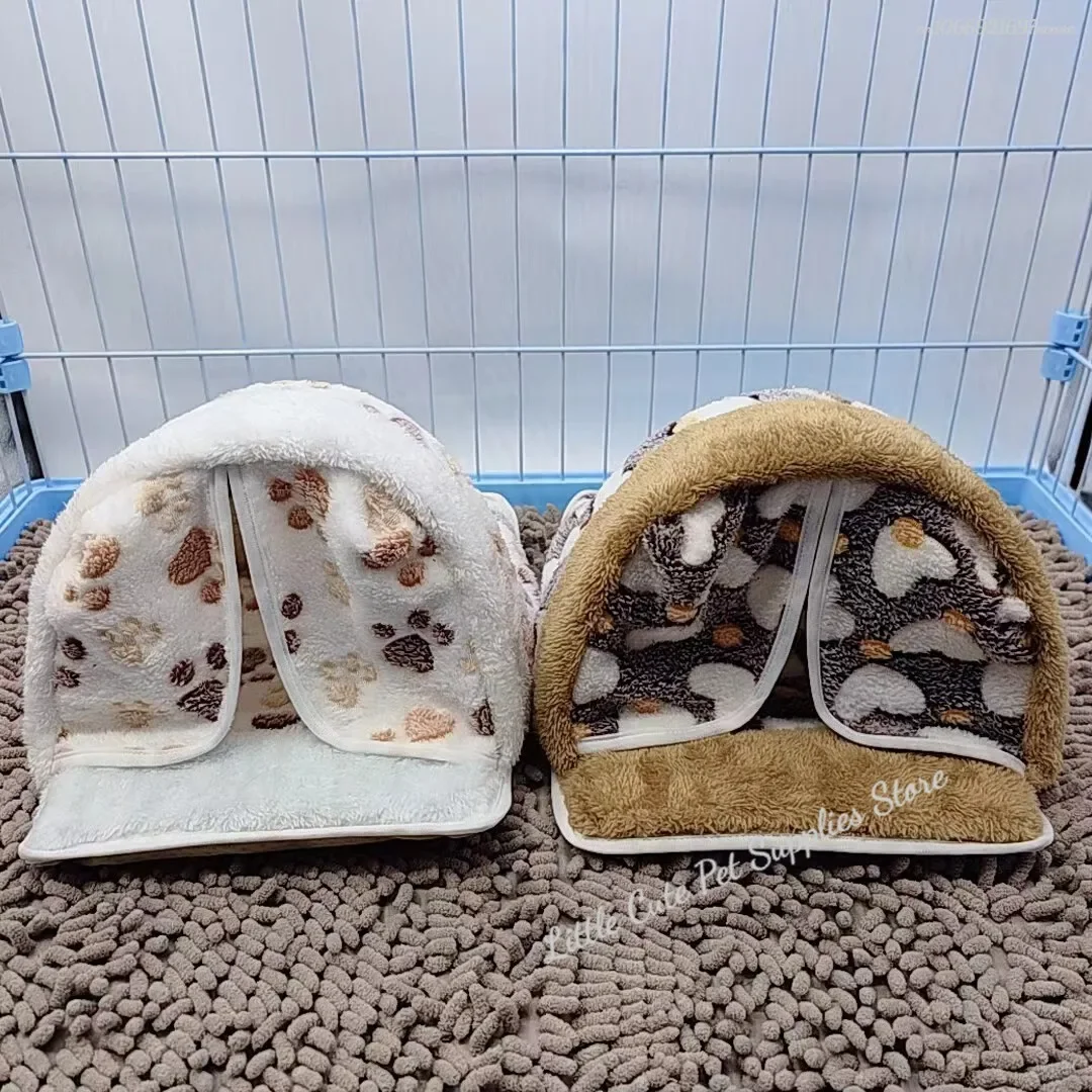 Hamaca para animales pequeños, casa para mascotas, nido para hámster, conejillo de indias, hurón, ardilla, conejo, camas colgantes de algodón cálidas para invierno