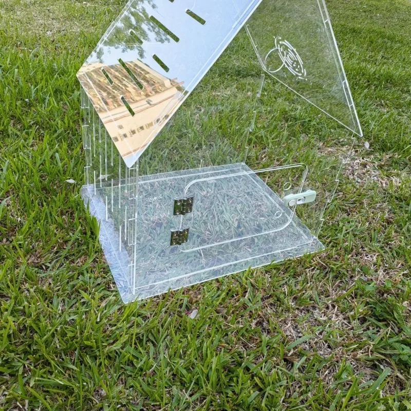 Jaula acrílica para gatos, vitrina transparente para interiores y exteriores, transpirable, impermeable, transportadores profesionales, accesorios para productos para mascotas - imagen 5