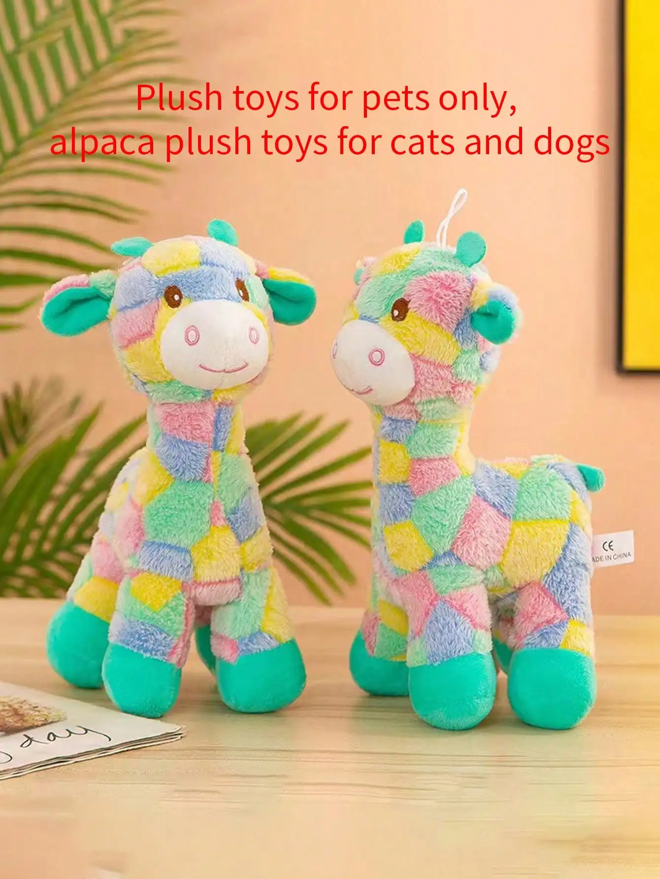Juguete peluche mordedor ciervo color para perros – Interactivo y duradero - imagen 4