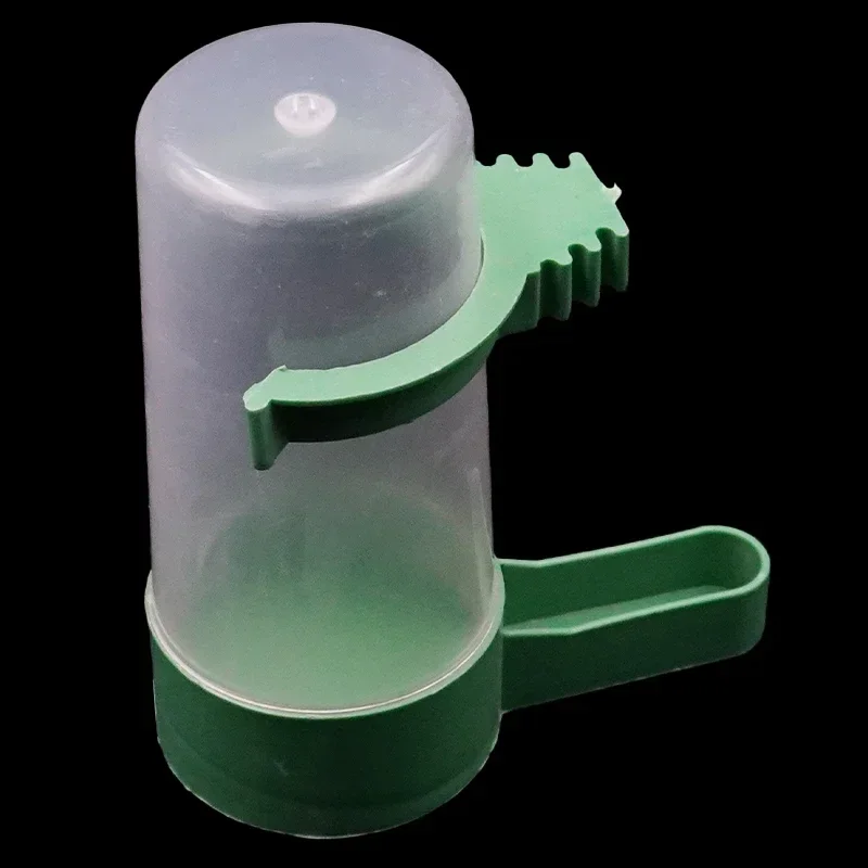 Comedero para pájaros, bebedero para pájaros, botella para loros, jaula para mascotas, bebedero de agua, Clip para bebedero, periquito, suministros de plástico para beber - imagen 4