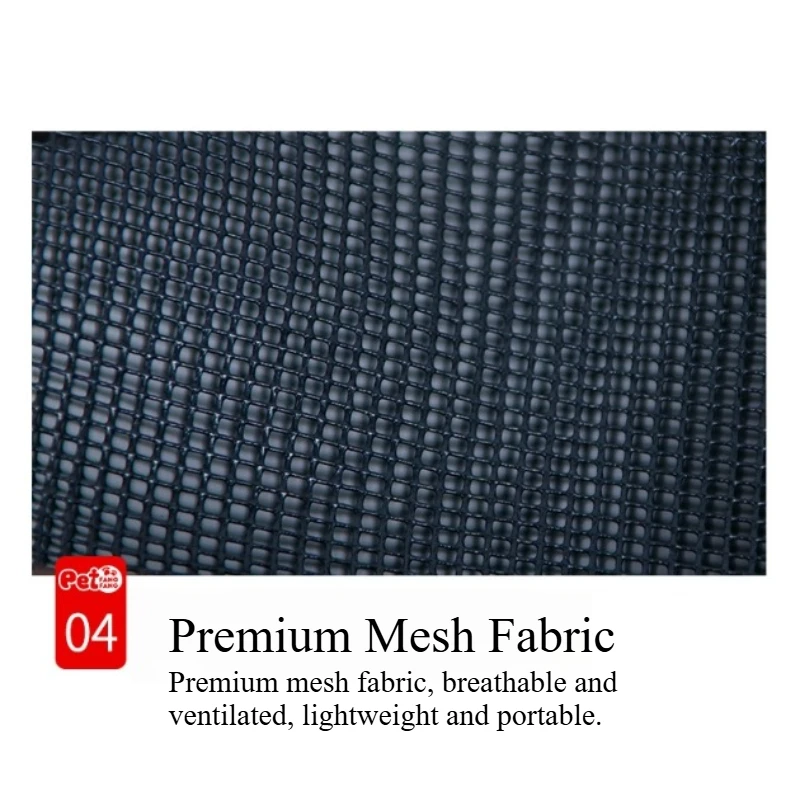 Mochila transportadora plegable de tela Oxford para mascotas, bolsa de viaje ligera y transpirable para perros, transportador portátil para mascotas con correa para el hombro - imagen 4