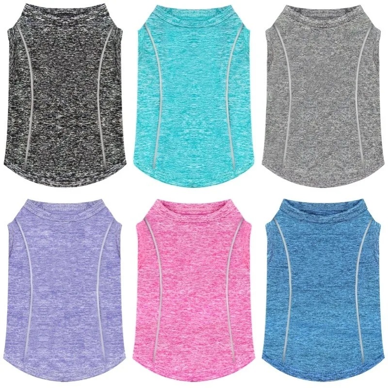 Chaleco fino de verano para perros, ropa reflectante sin mangas para perros, camisa transpirable para cachorros, chaleco de lujo para gatos, ropa con protección solar para mascotas, jersey para perros