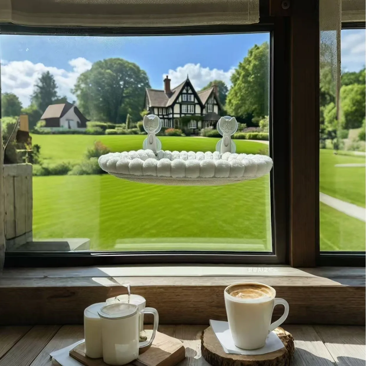 Hamaca para gatos, nido para gatos, alféizar de ventana, mesita de noche, ventosa para tomar el sol, balcón, hamaca para mascotas, productos para mascotas - imagen 3