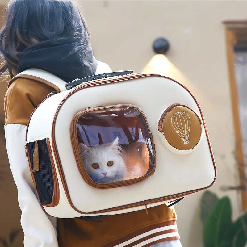 Transportín mochila con ruedas para gatos y perros pequeños - imagen 4