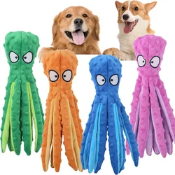 Juguete para gatos y perros interactivo peluche resistente concha pulpo