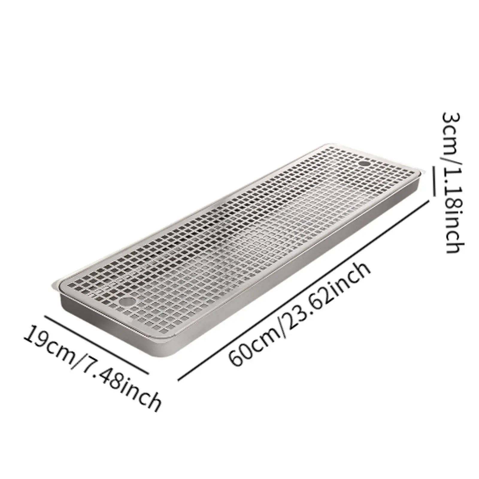 Drip Tray Beverage Serving Tray Receiving Tray Stainless Steel Bar Tray Coffee Tea Filtration Tray for Home Bar Coffee Shop