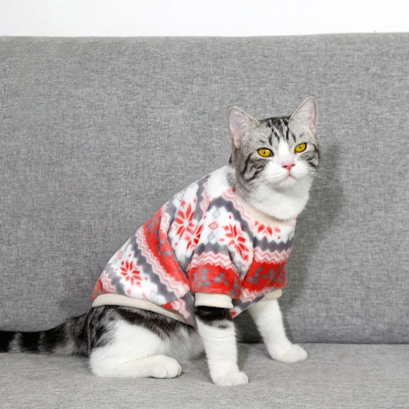 Suéteres para perros pequeños, ropa cálida y suave para cachorros, gatos medianos y grandes, perros, niñas o niños, camisa para perros para invierno y Navidad - imagen 2