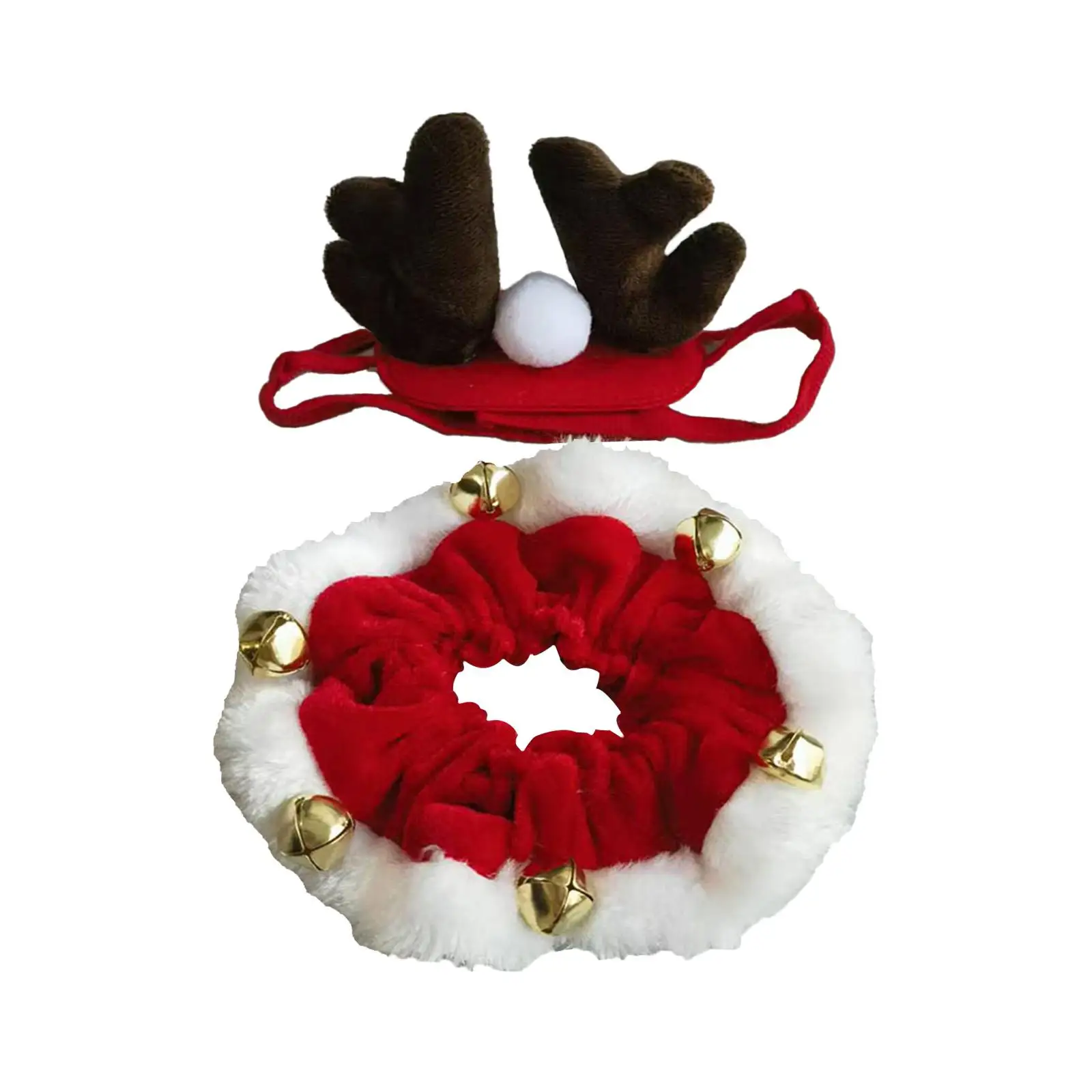 Traje de cuello de gato de Navidad, corbatas de vacaciones para mascotas para espectáculos de festivales y aseo - imagen 2