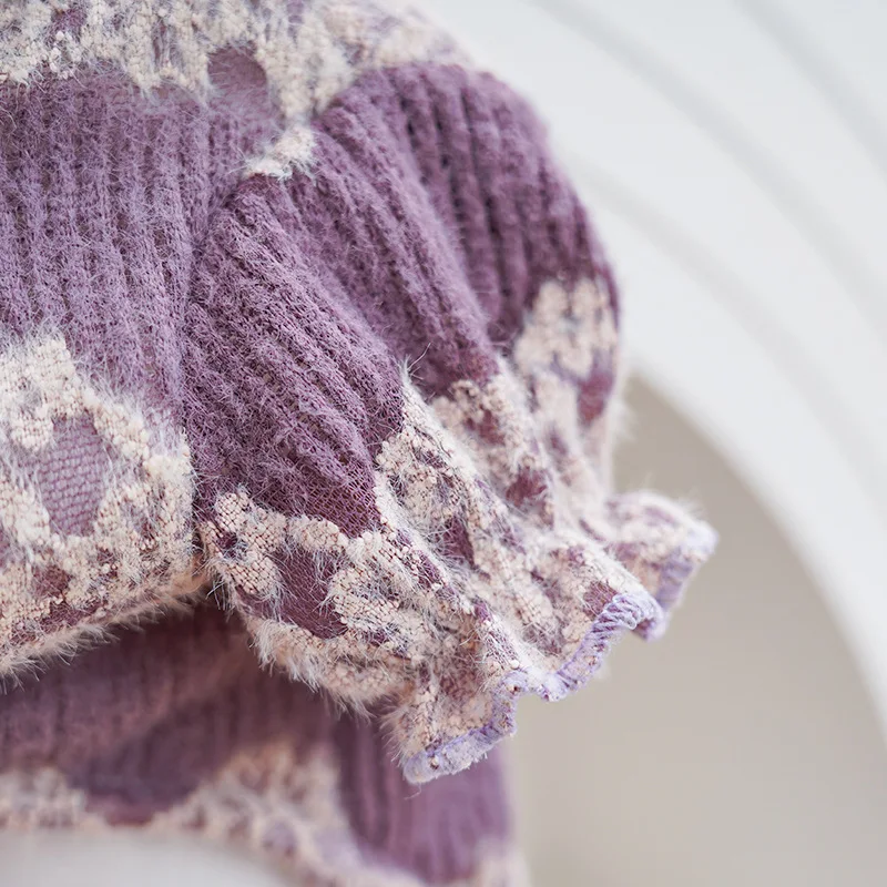 Sudadera morada con capucha y manga burbuja para perros Terrier XS - imagen 5