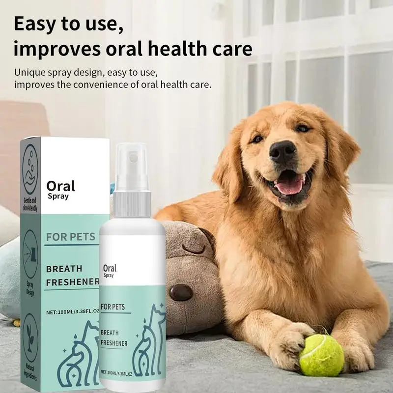 Ambientador de aliento para perro, pulverizador de sabor para perro, desodorización bucal, solución portátil aditiva de agua - imagen 2