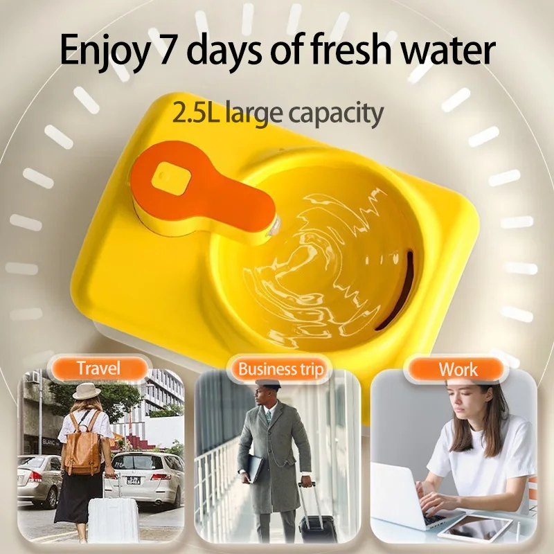 Dispensador de fuente de agua para gatos, agua móvil, desenchufado, alimentador de agua automático, bebedero para perros y mascotas, alimentador para mascotas, fuente para gatos - imagen 4