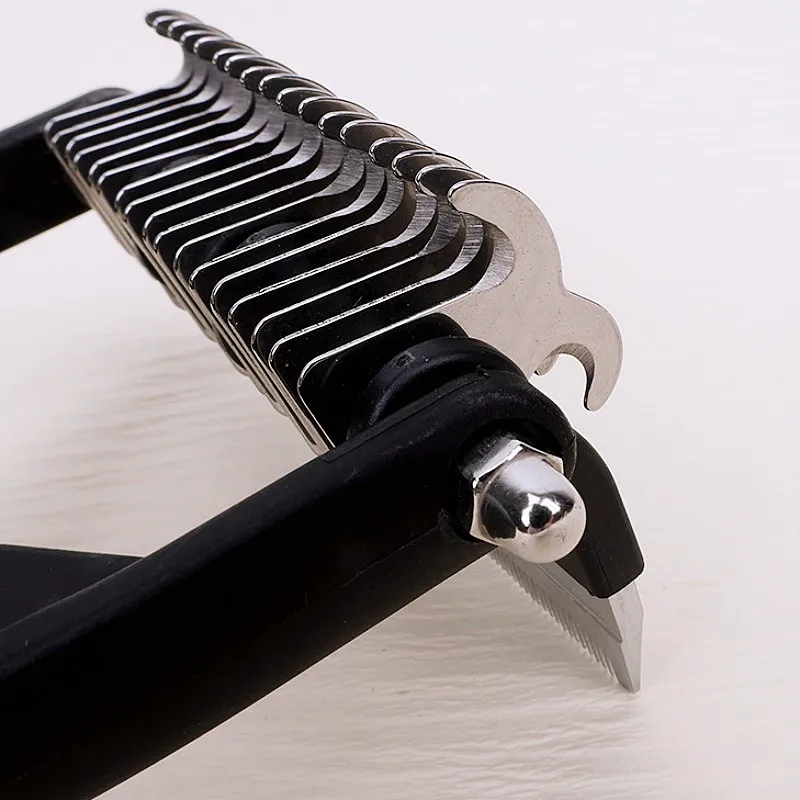Cepillo para perros, removedor de pelo para mascotas, cuchillo de doble cara, peines para el cuidado de perros, apertura de nudos, cepillo multifuncional para perros, suministros para mascotas - imagen 5
