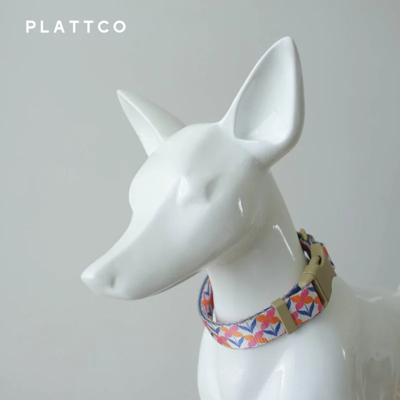 Collar y correa con lazo de mariposa violeta para perro - imagen 4