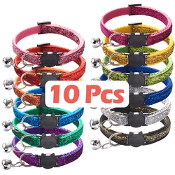 Set de collares nailon ajustables para perro en varios colores