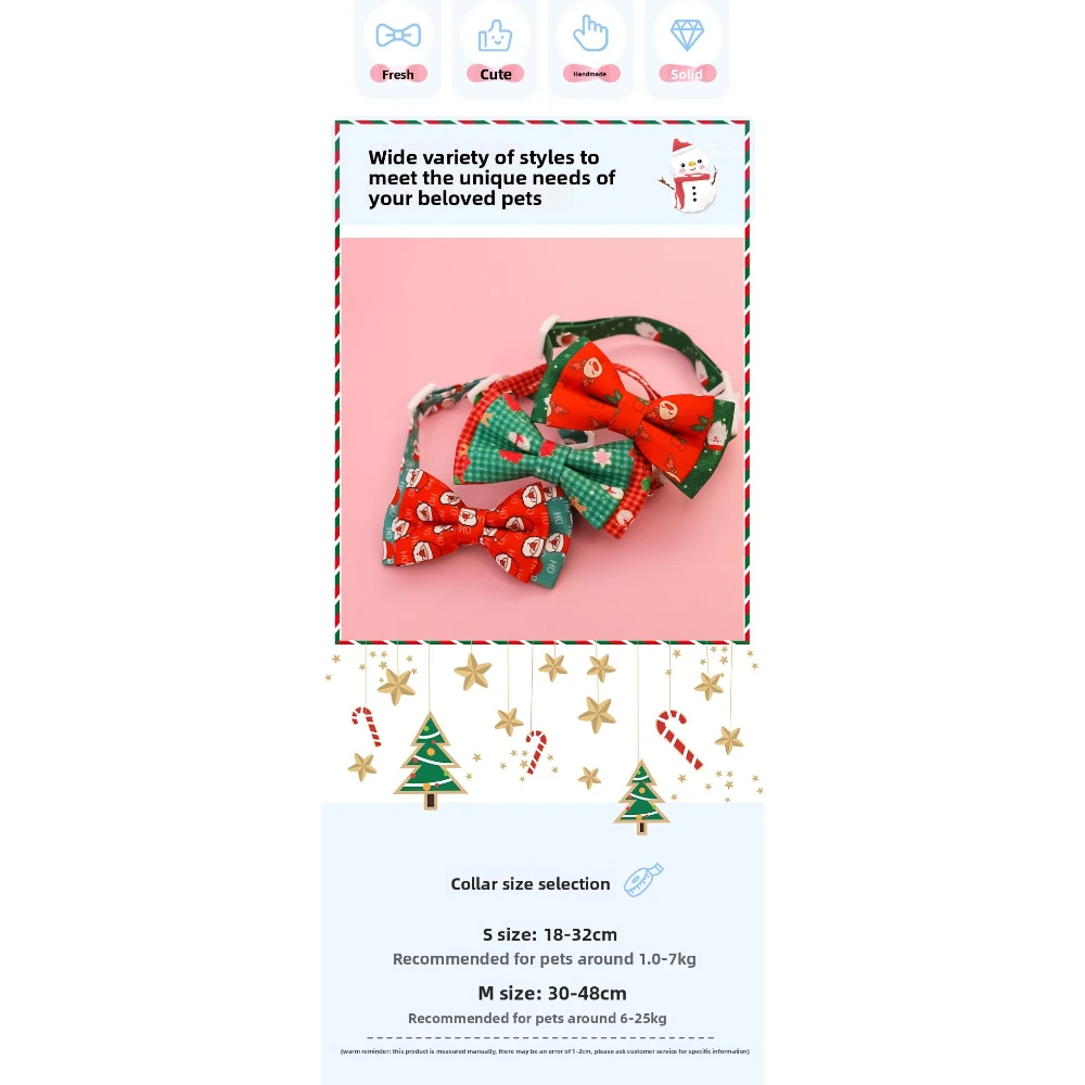 Collar Navideño con Lazo y Campana para Gatos y Perros – Sistema Anti-Asfixia - imagen 3