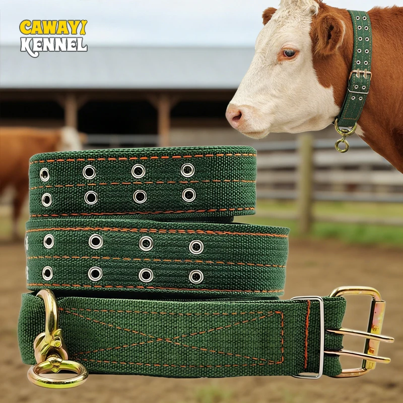 Collar de transporte para vacas – Lona resistente y ajustable para ganado - imagen 5