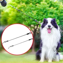 Correa extensible antimordeduras de acero inoxidable para perro