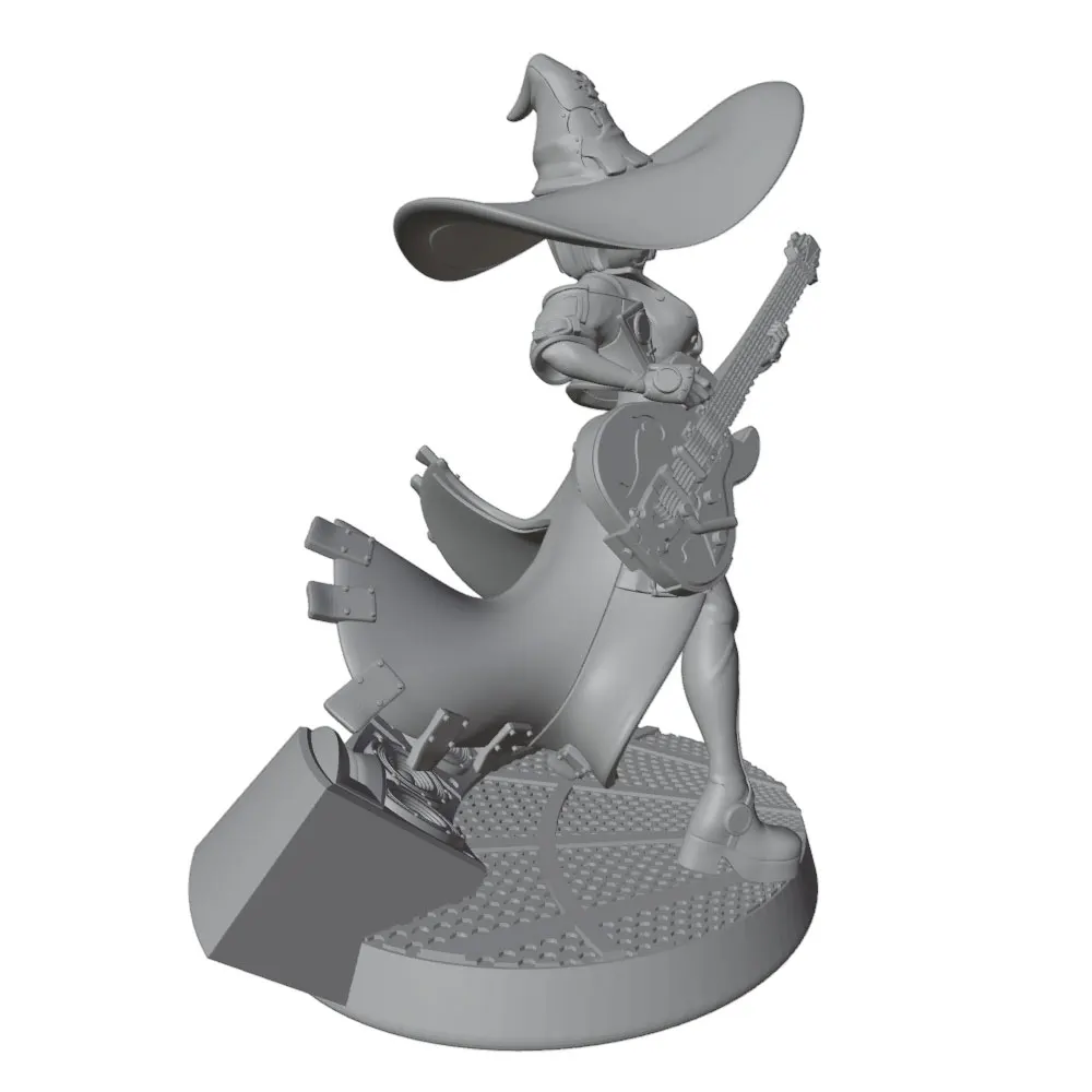 Figura Rock Witch anime 1/24 - Coleccionable sin montar - imagen 5