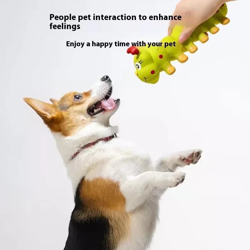 Juguete sonoro para perro – Oruga de rebote lento y suave - imagen 4