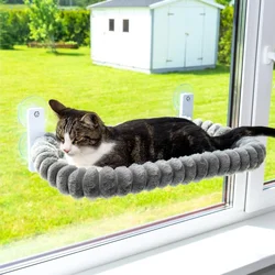 Percha plegable hamaca para gatos ventana: sol con ventosas potentes