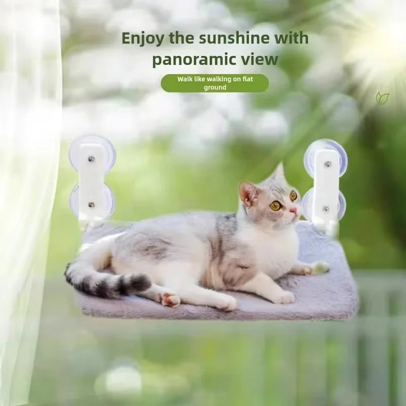 Hamaca para gatos con ventosa fuerte para alféizar de ventana - imagen 2