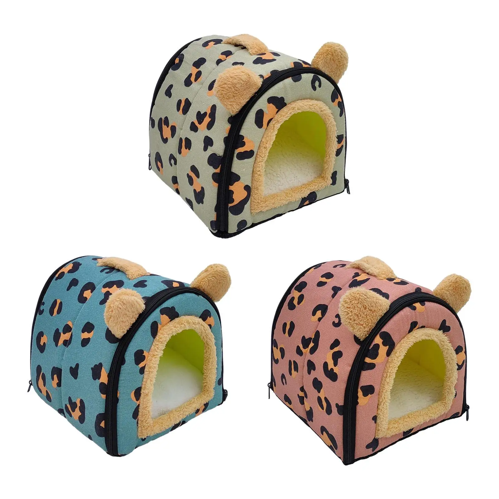 Casa plegable para mascotas con cojín extraíble y lavable, cama cómoda para perros y gatos, adecuado para todas las estaciones, Convertible
