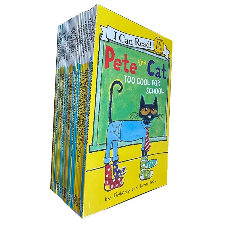 2025 lo último en puedo leer Pete, libros ilustrados de gato, cuentos famosos para niños, libro infantil de cuentos en inglés, 32 libros/juego de libros para dormir - imagen 5