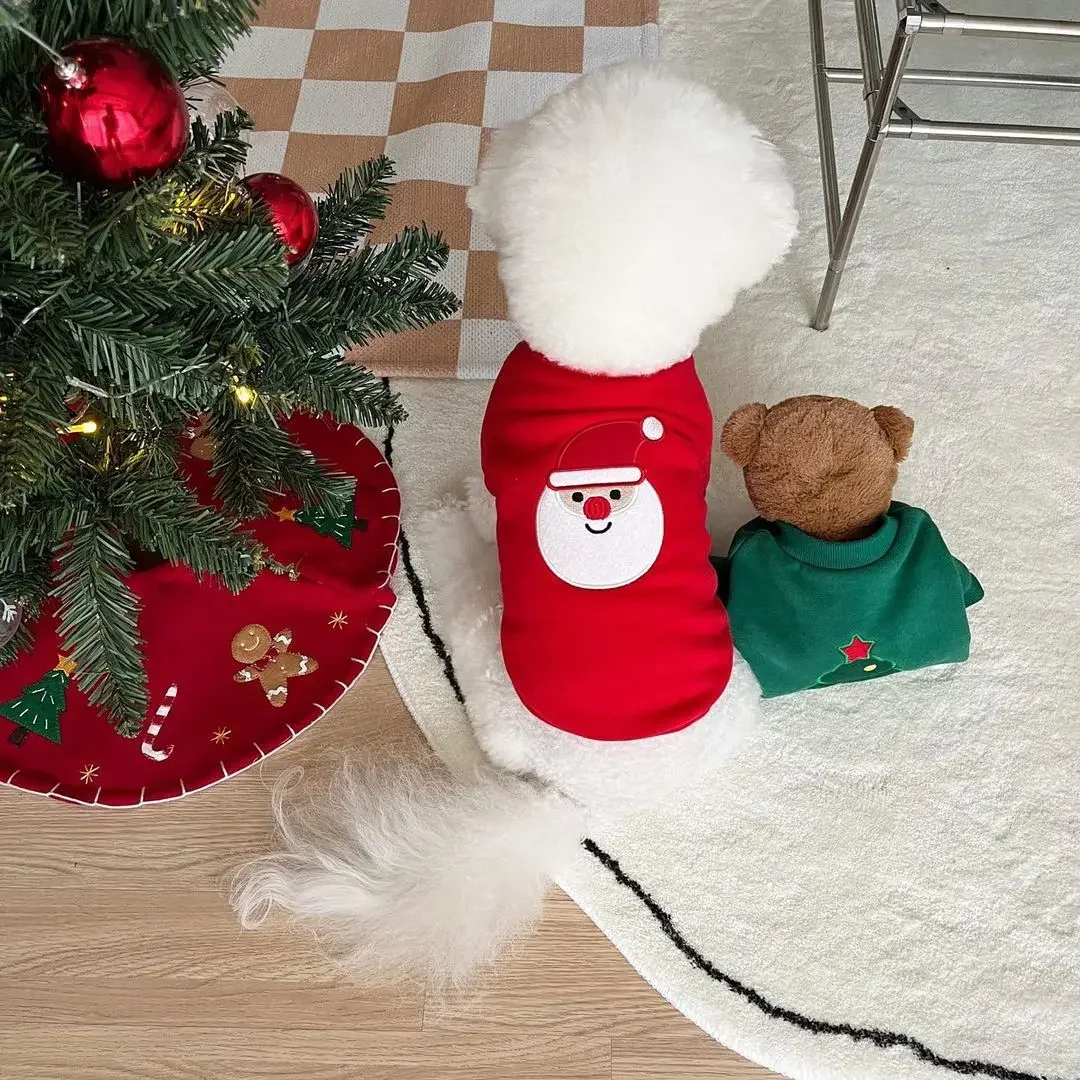 Autumn and Winter New Products Christmas Edition Plush Pet Hoodie Teddy Bear Dog Cat Small Dog Clothes hoodie for small dogs - imagen 2
