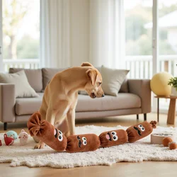 Juguete peluche salchicha perro – sonido BB resistente aburrimiento