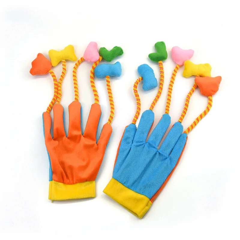 Juguetes creativos y divertidos para gatos, juguetes de peluche de plumas interactivas, guantes para gatitos y gatos grandes, aumenta la sensación - imagen 4