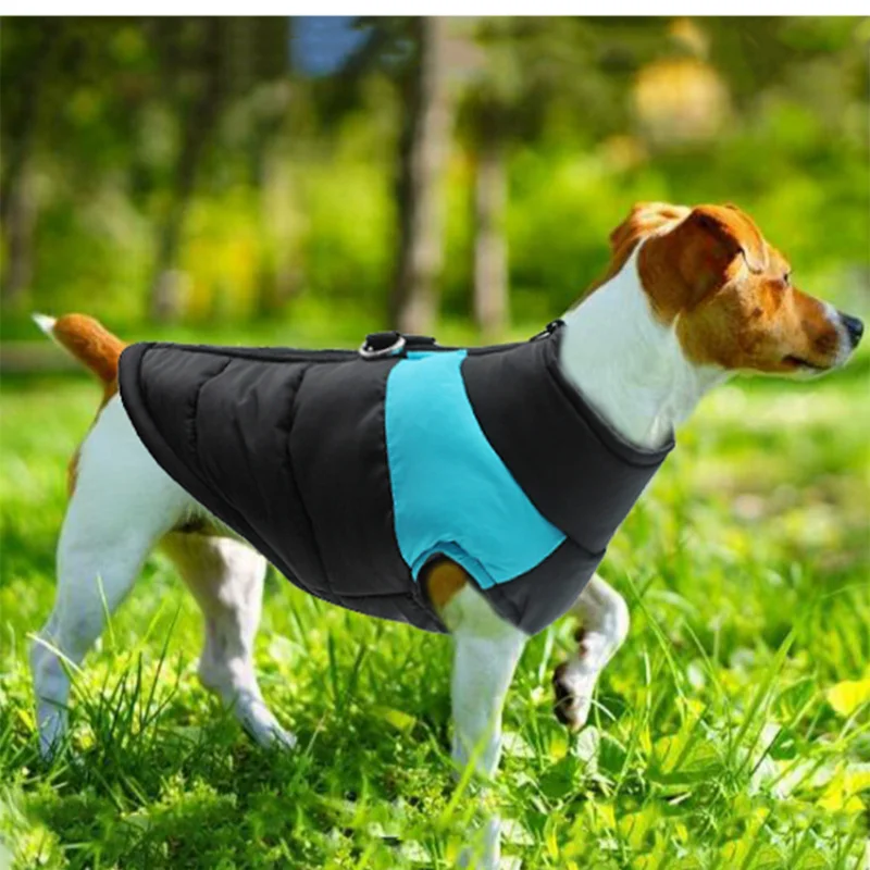 Abrigos cálidos para perros, chaqueta impermeable para mascotas con cremallera, abrigos cálidos acolchados gruesos para mascotas, ropa acolchada para perros pequeños, medianos y grandes - imagen 3