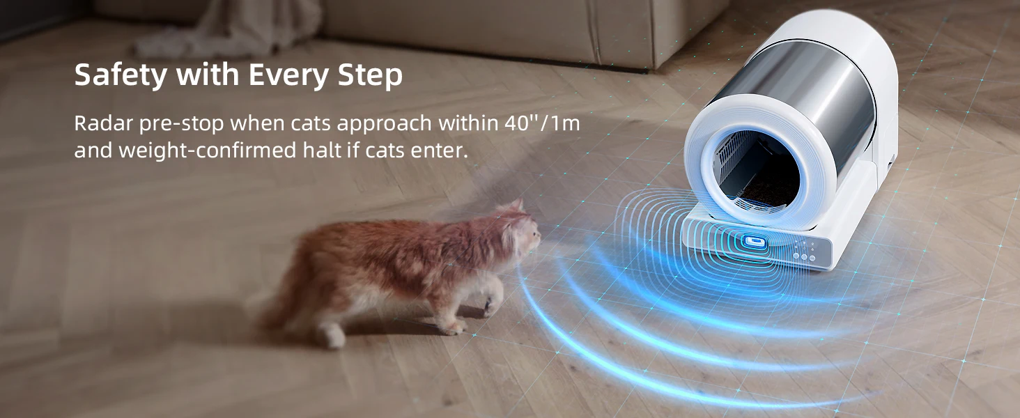 self-cleaning cat litter box