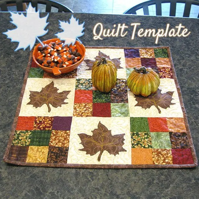 Maple Leaf Quilting Template Set, Transparent and Durable Plastic Template for Sewing and Handicrafts, Suitable for Quilt Pillowcases and Kimono Costumes, All Seasons Reusable Craftship Template - imagen 3