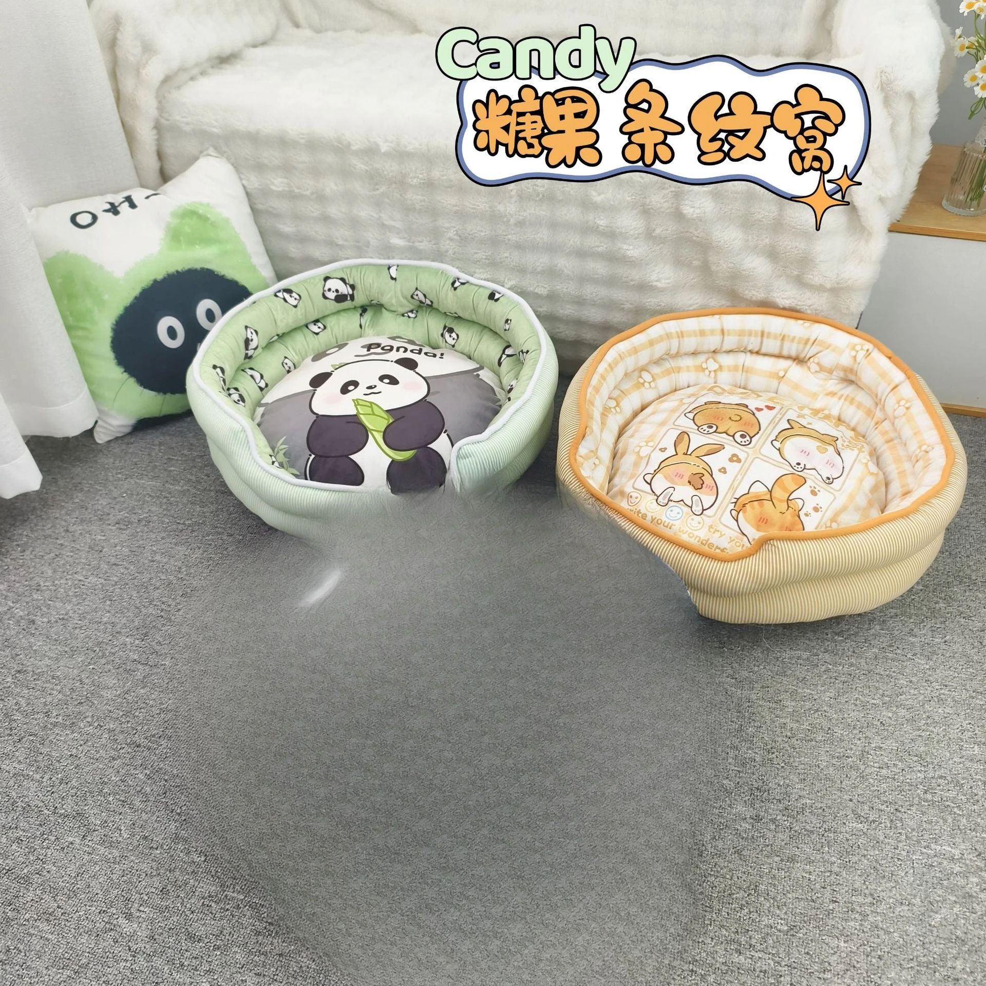 Cama 2 en 1 reversible para gato y perro – Alfombra doble cara cálida - imagen 2